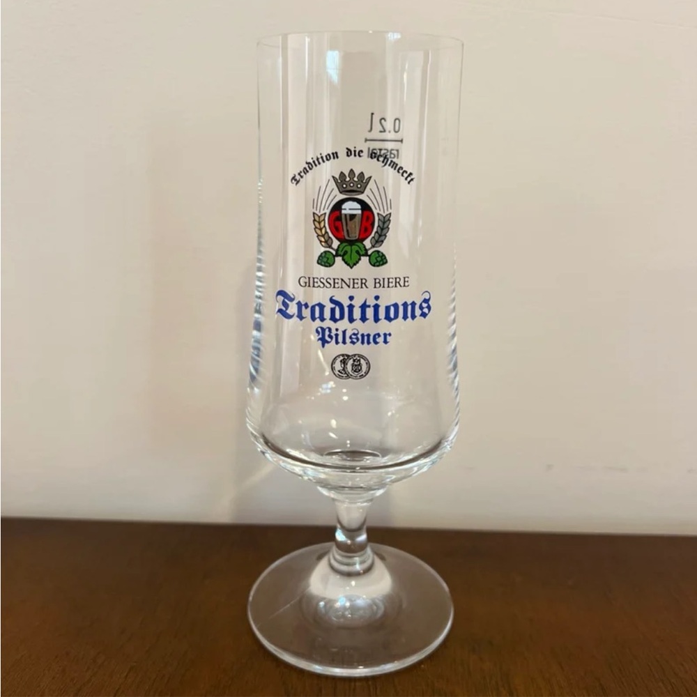Giessener Biere Pilsner Beer Glass